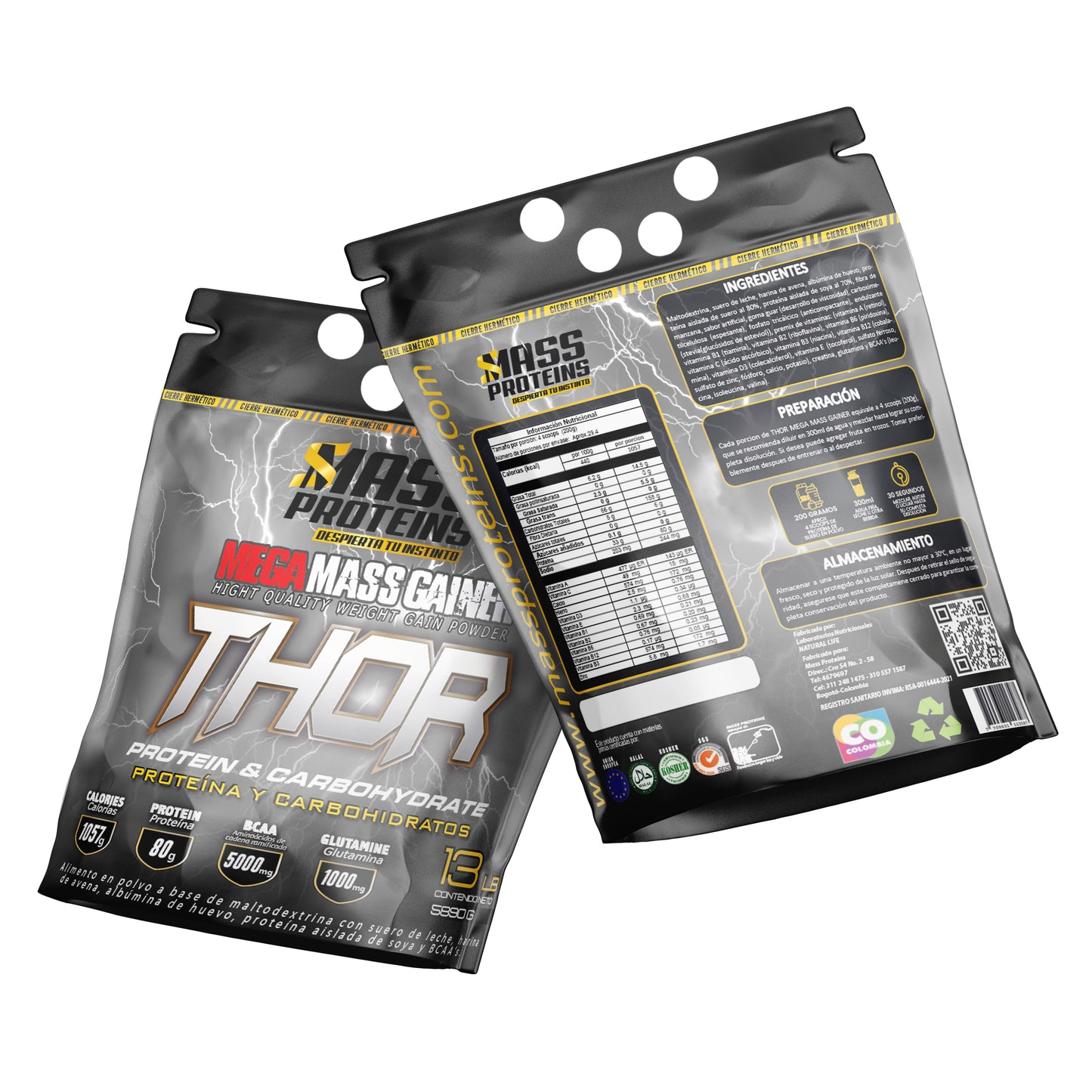 Thor Bolsa Mega Gainer 13LBS